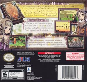 Radiant Historia - Box - Back Image