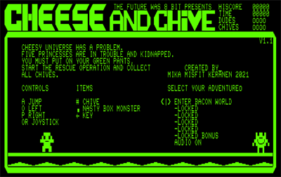 Cheese and Chive - Screenshot - Game Title Image