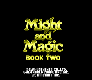 Might and Magic: Book II - Screenshot - Game Title