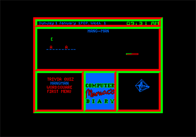 Computer Maniacs 1989 Diary - Screenshot - Gameplay Image