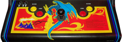 Dragon Spirit - Arcade - Control Panel Image