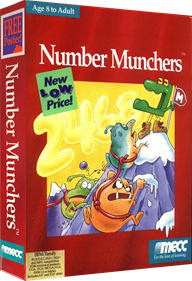 Number Munchers - Box - 3D Image