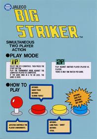 Big Striker - Arcade - Controls Information Image