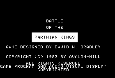 Parthian Kings - Screenshot - Game Title Image