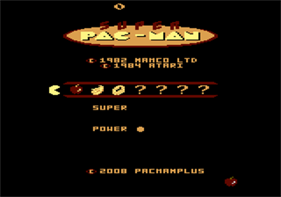 Super Pac-Man - Screenshot - Game Title Image