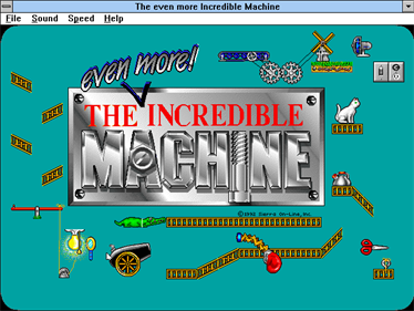 The Even More! Incredible Machine - Screenshot - Game Title Image