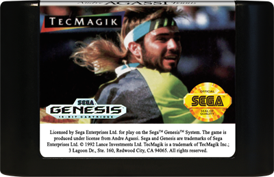 Andre Agassi Tennis - Cart - Front Image
