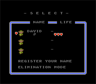 The Legend of Zelda: DX - Screenshot - Game Select Image