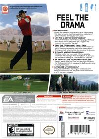 Tiger Woods PGA Tour 10 - Box - Back Image