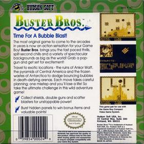 Buster Bros. - Box - Back Image
