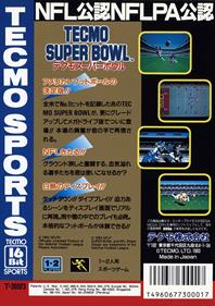 Tecmo Super Bowl - Box - Back Image