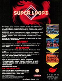Super Loopz - Advertisement Flyer - Front Image
