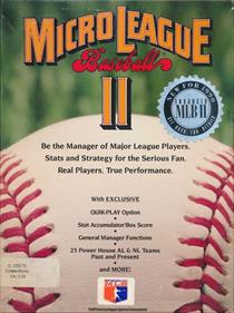 MicroLeague Baseball II - Box - Front Image