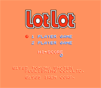 Lot Lot - Screenshot - Game Title Image
