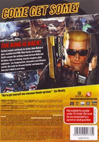 Duke Nukem Forever - Box - Back Image