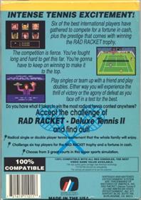 Rad Racket: Deluxe Tennis II - Box - Back Image