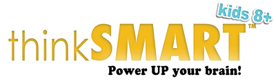 ThinkSMART: Power Up Your Brain! Kids 8+ - Clear Logo Image