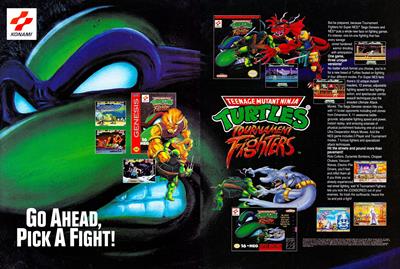 Teenage Mutant Ninja Turtles: Tournament Fighters - Advertisement Flyer - Front Image