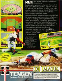 R.B.I. Baseball Two - Box - Back Image
