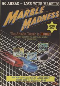 Marble Madness - Advertisement Flyer - Front Image