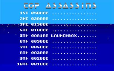 Speedboat Assassins - Screenshot - High Scores Image