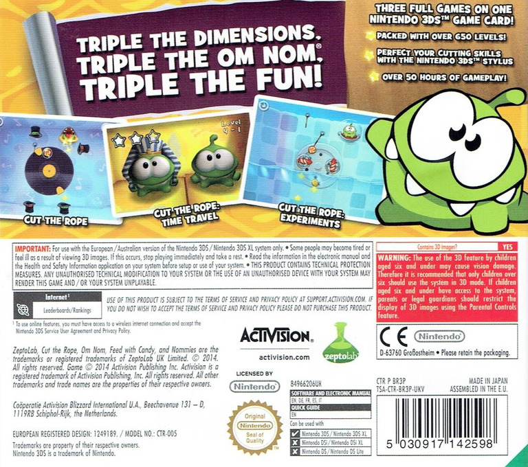 Cut the Rope: Triple Treat, Cut the Rope Wiki