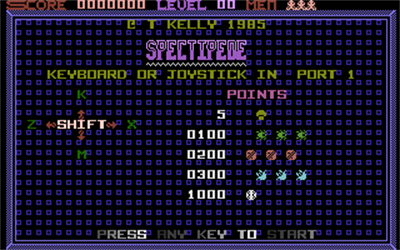 Spectipede - Screenshot - Game Title Image