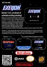 Exerion II - Box - Back Image