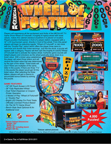 Wheel of Fortune (Raw Thrills) - Advertisement Flyer - Front Image