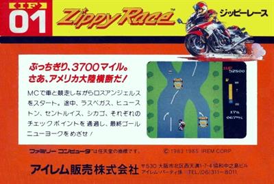 Zippy Race - Box - Back Image