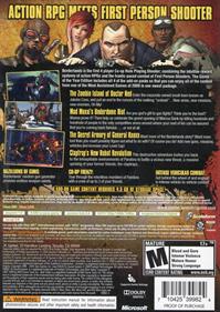 Borderlands: Game of the Year Edition - Box - Back Image