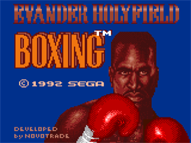 Evander Holyfield's "Real Deal" Boxing - Screenshot - Game Title Image