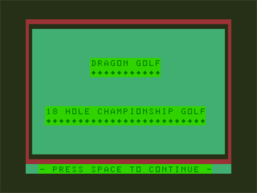 Dragon Golf - Screenshot - Game Title Image