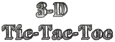 3-D Tic-Tac-Toe (Reston Publishing Company) - Clear Logo Image