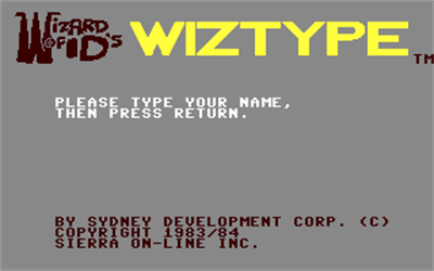 The Wizard of Id's: WizType - Screenshot - Game Title Image