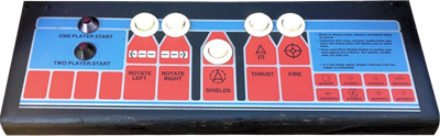Asteroids Deluxe - Arcade - Control Panel Image