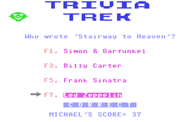 Trivia Trek - Screenshot - Gameplay Image