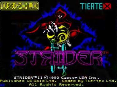 Strider II  - Screenshot - Game Title Image