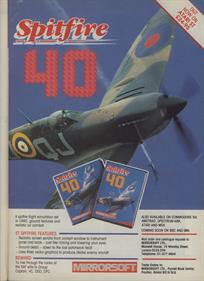 Spitfire 40 - Advertisement Flyer - Front Image