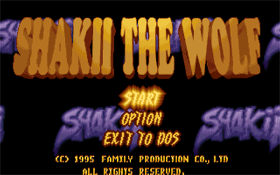 Shakii the Wolf - Screenshot - Game Title Image