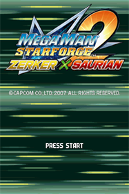 Mega Man Star Force 2: Zerker x Saurian - Screenshot - Game Title Image