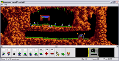 Lemmings for Windows - Screenshot - Gameplay Image