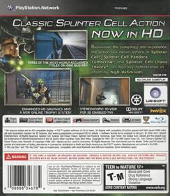 Tom Clancy's Splinter Cell Trilogy - Box - Back Image