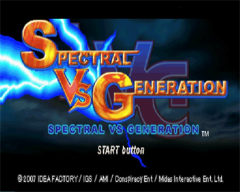 Spectral vs. Generation - Screenshot - Game Title Image