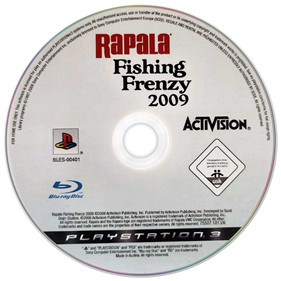 Rapala Fishing Frenzy 2009 - Disc Image