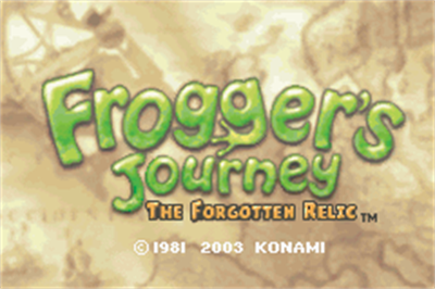 Frogger's Journey: The Forgotten Relic - Screenshot - Game Title Image