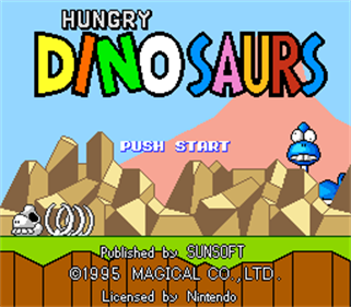 Hungry Dinosaurs - Screenshot - Game Title Image
