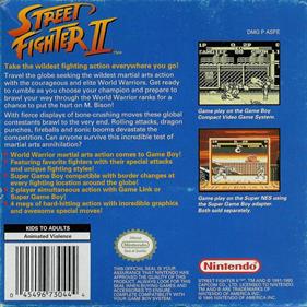 Street Fighter II - Box - Back Image