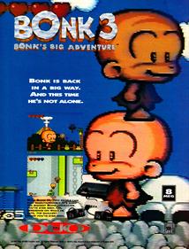 Bonk 3: Bonk's Big Adventure - Advertisement Flyer - Front Image