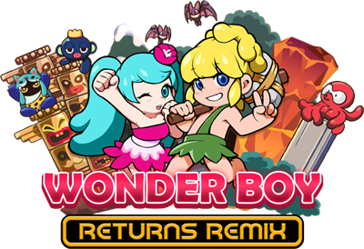 Wonder Boy Returns Remix - Clear Logo Image